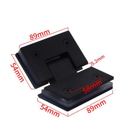 Stainless Steel Frameless Glass Black Door Hinge 90 Degrees of Bathroom Clamp Bathroom Folding Glass Clip Package Mail