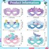 16 Little Mermaid Party Masks for Girls' Ocean-Themed Birthday Celebration
