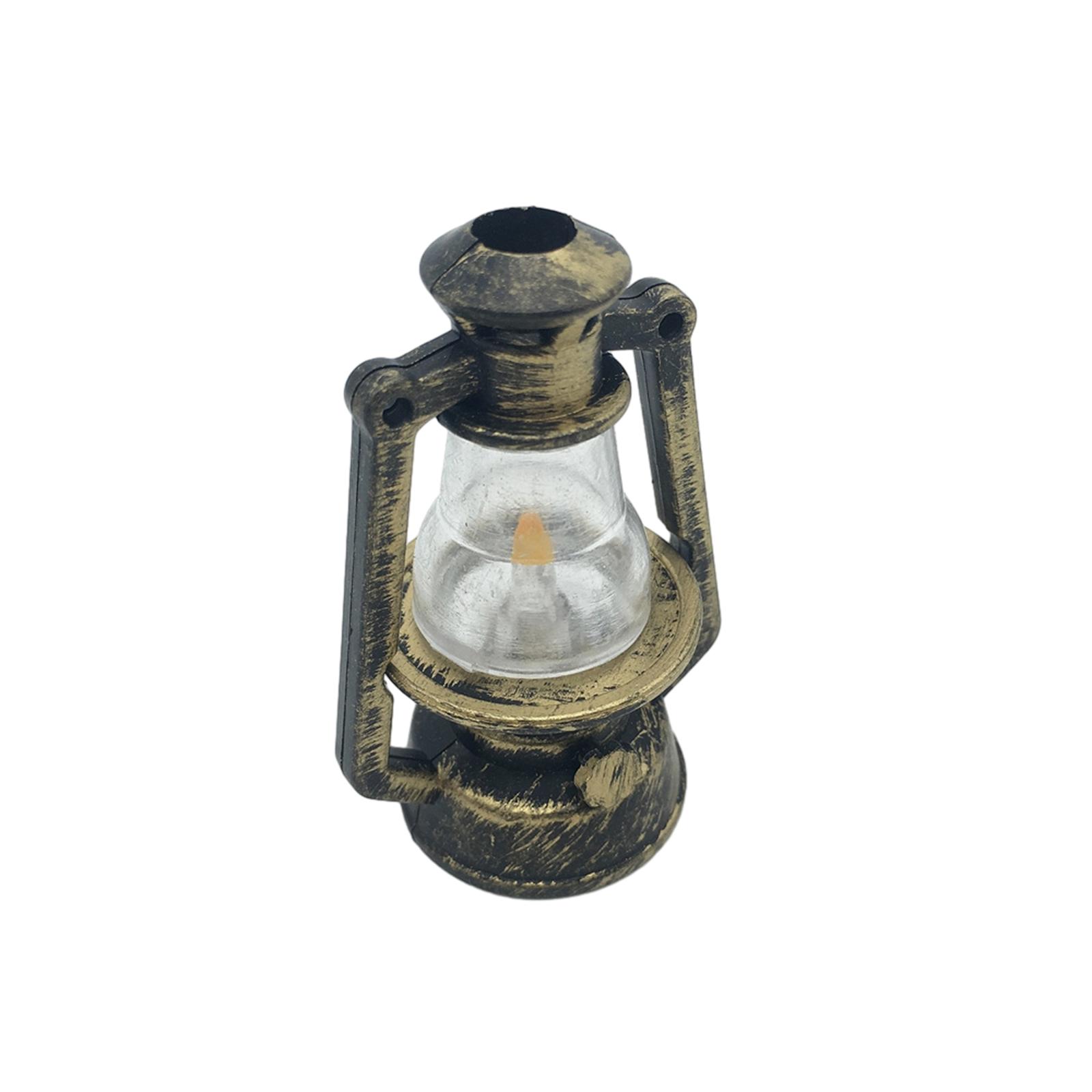 

5-1 шт 37x54 мм масштаб мини керосиновый фонарь декор миниатюрная масляная лампа украшения сказочный сад аксессуары украшение дома 1PCS
