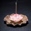 Keramik Lotus Tischplatte Räucherstäbchenhalter Zen Chinesischer Stil Lotus Räucherkegel Halter Aromatherapie