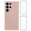 WANLONFENG RB3 Series For Samsung Galaxy S24 Ultra Case with 2Pcs Screen Film Precise Lens Hole Soft TPU Phone Back Cover
