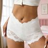 Women's Plus Size Sheer Underwear Invisible Seamless Hipster Lace Boyshorts Panties Sexy High Waisted