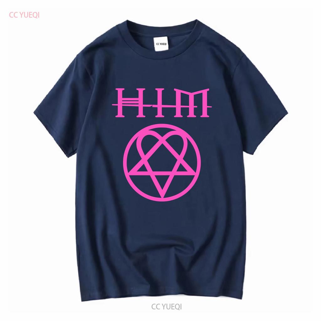 HIM Heartagram His Infernal majesty Band T Shirt Mens L Goth Metal vintage Washed Casual designer clothes graphic Unisex