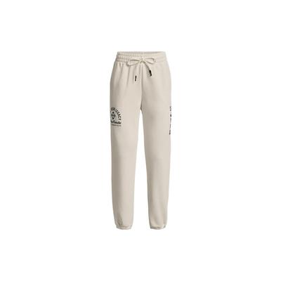 Project Rock Graphic Print Drawstring Sweatpants Women Bottoms Ivory-White 1379004-130