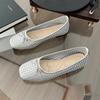 Fashion 2025 New Shoes Female Shallow Women's Boots Fashion Butterfly-knot Daily Hot Sale Hollow Out Light Soft Bottom Flat Low Heels