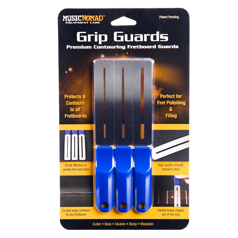 MusicNomad Guitar Care Kit: Headstock Rest, Fret Wrench, String Cutter.