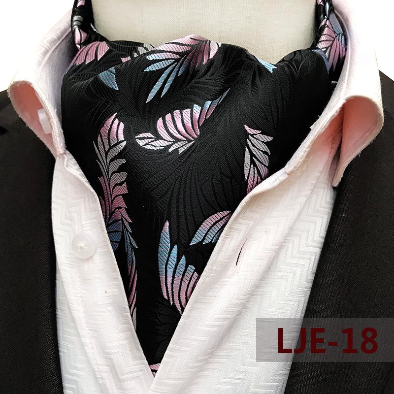 Men's Wide Tie Large Pattern Snood Scarf