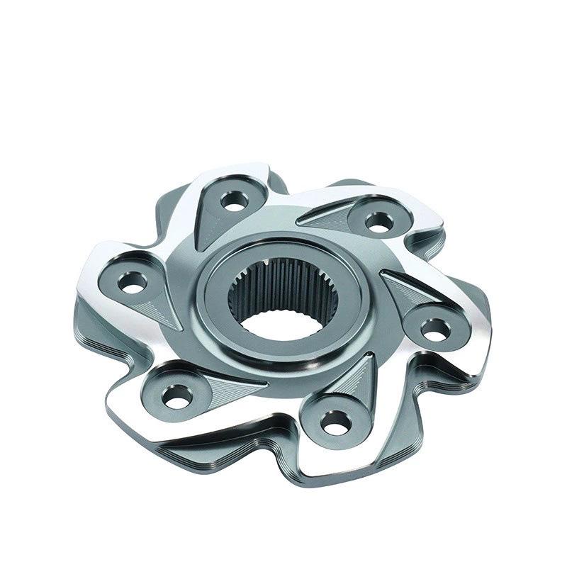 Kompatible Kettenradabdeckung und Hinterradmutter für Qianjiang Sai 250/400/550 - Modifizierte Einarmschwinge, Aluminiumlegierung