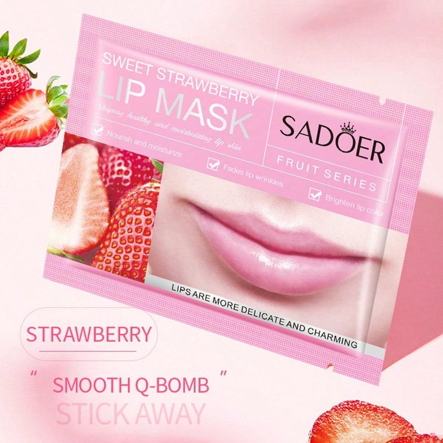 1PC Strawberry Lip Mask, Nourishing And Caring Lip Mask,Moisturizes Lips And Improves Dry,Rough,And