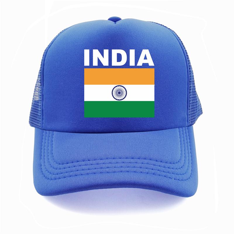 India Flag Trucker Cap Summer Unisex Cool Country Hat Baseball Caps Unisex Outdoor Mesh Net Caps