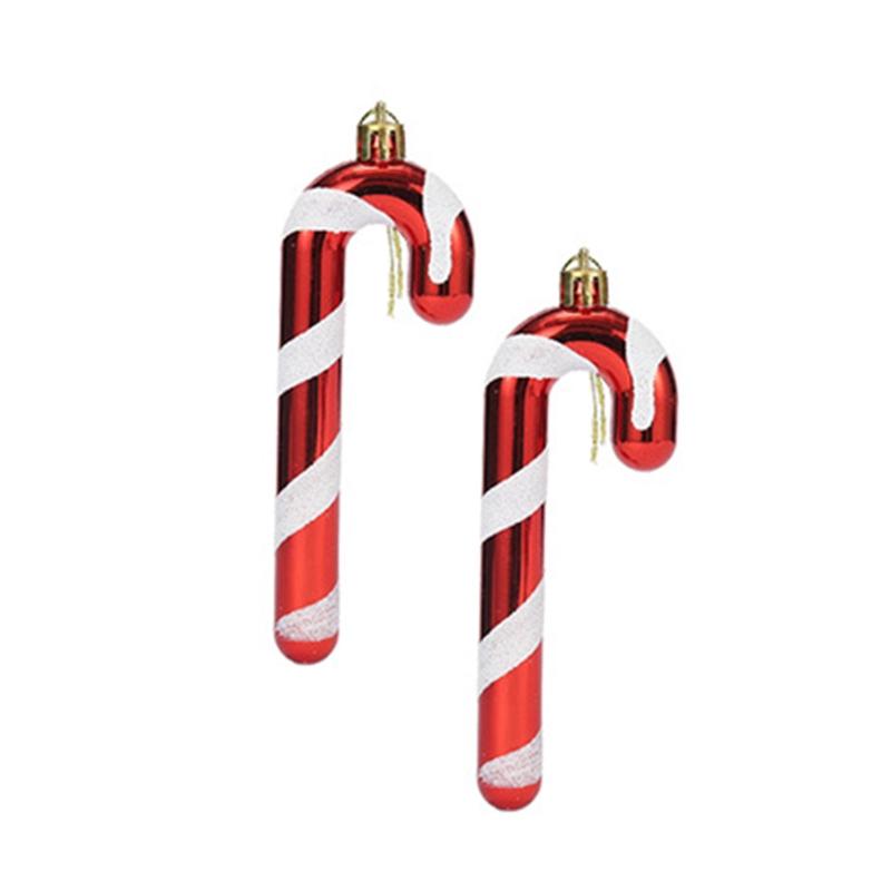 2Pcs Hanging Ornament Plastic Pendant Decoration Crafts Embellishments for Window Door Wall Christmas Tree Home Holiday