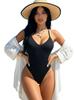 Costume da Bagno Intero Sexy Push Up da Donna Costume da Bagno Donna Perizoma Monocolore Bikini Monokini Costume da Bagno Costume da Bagno Abbigliamento da Spiaggia