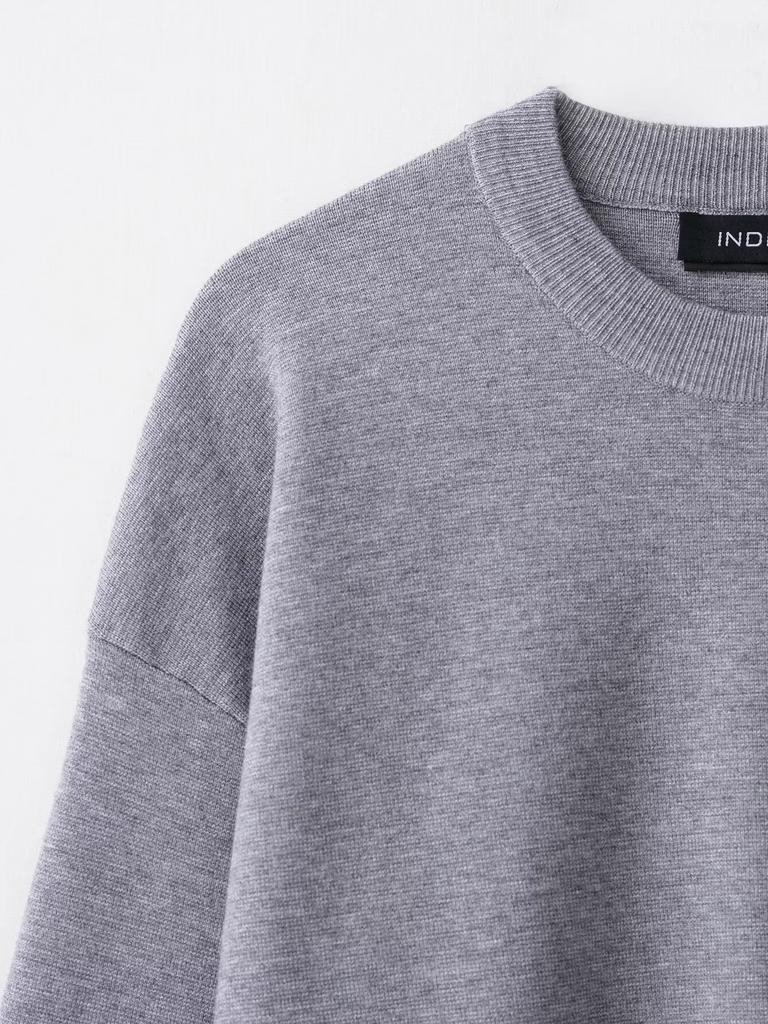 European and American style, new women's clothing, versatile fashion ribbed knitted sweater 9598/187/629