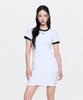 Emelbi Women'S Basic Ringer Dress Ny (White) (Type A)