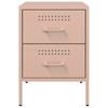 Nightstands 2 pcs Pink 36 x 39 x 50.5 cm Steel