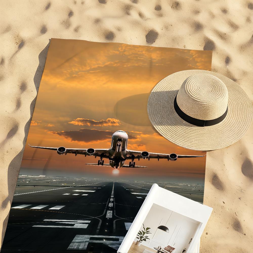Flugzeugpilot Aviator Liebhaber Handtuch Sport Schnelltrocknend Reise Campingausrüstung Sandfest Weich Leicht Großes Strandtuch