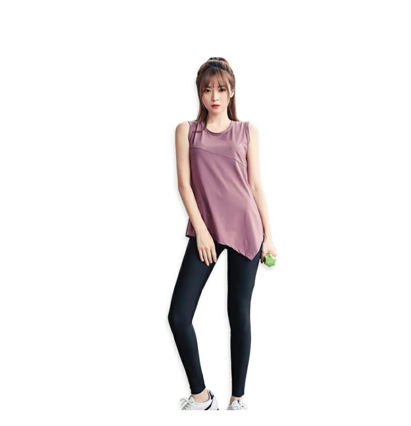 

Sokure Airy Yoga Wear Одежда для йоги Топ и низ Комплект майки для йоги, Женский комплект, (С, Фиолетовый) фиолетовый