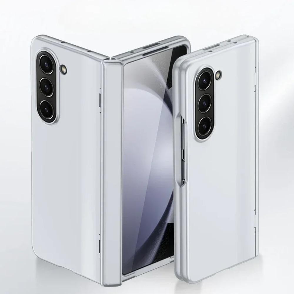 

High-end Solid Color Hard PC Phone Case for Samsung Galaxy Z Fold7 Fold6 Fold5 Fold4 3 Matte Shockproof Hinge Protective Cover Galaxy Z Fold7