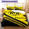 3Pcs Custom Name Borussia Dortmund Bedding Set Duvet Cover Closure Includes 1Duvet Cover 2Pillowcases Soft And Comfortable For All Seasons