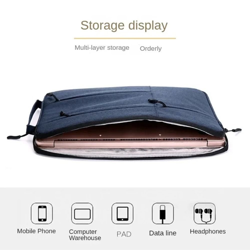 Large Capacity Laptop Handbag Shockproof Tablet Protective Pouch Laptop Sleeve Case  Business