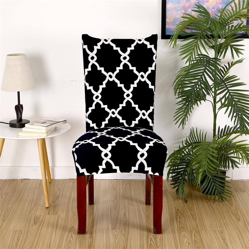 Stretch Spandex Dining Chair Cover Elastic Slipcover For Kitchen Hotel Home Decor Universal Fit Seat Protector