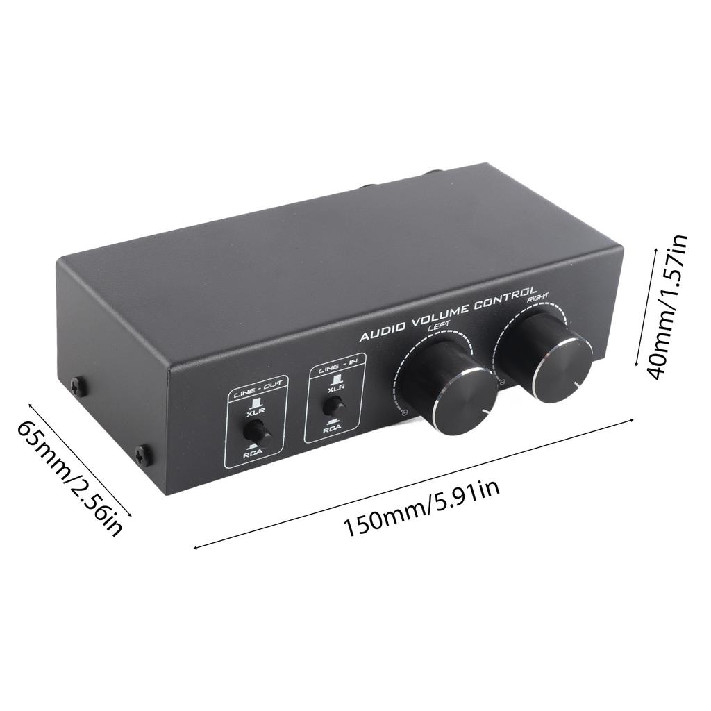 Passive Audio Volume Controller with Fully Balanced and Single Ended Mode for Home Stereo System Preamplifier Speaker