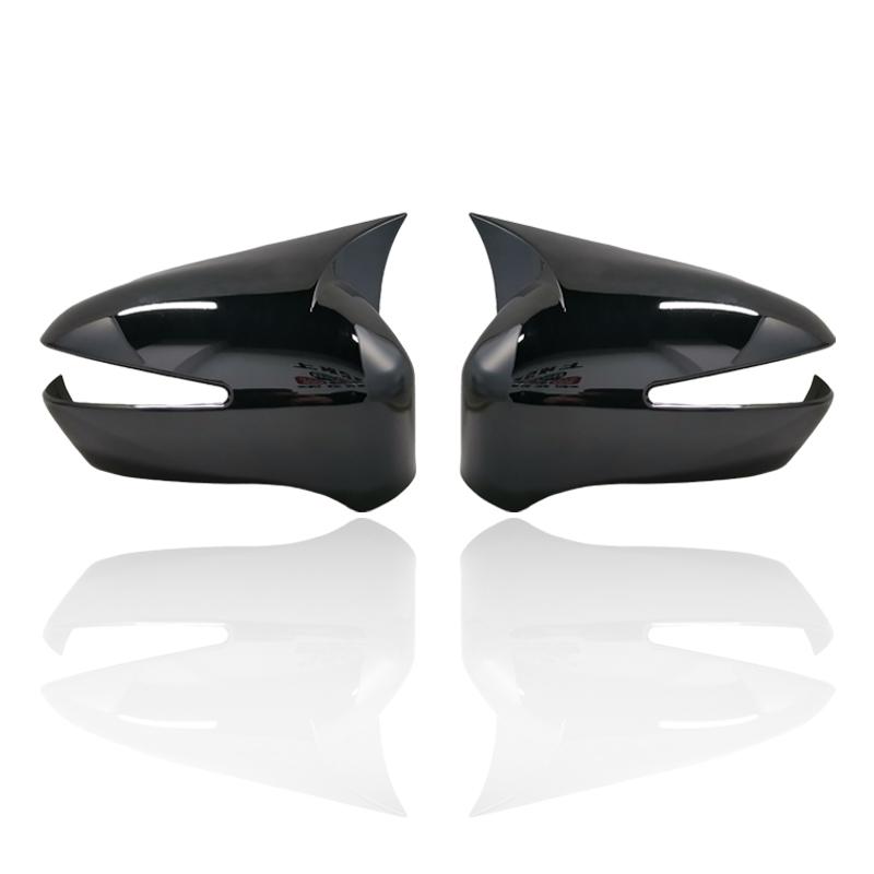 2Pcs Door Side Rearview Mirror Cover Trim Cap Fit For Honda Civic 8th 2006 2007 2008 2009 2010 2011 Carbon Fiber Style