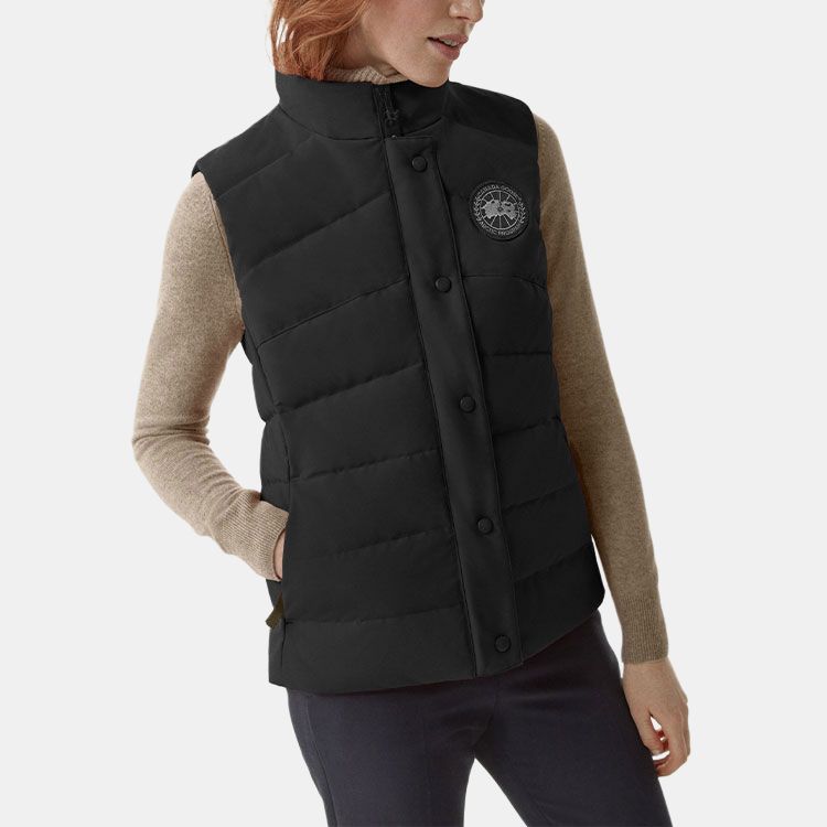 Canada Goose Black Label Freestyle Vest Black Women Streetwear 2836LB-61