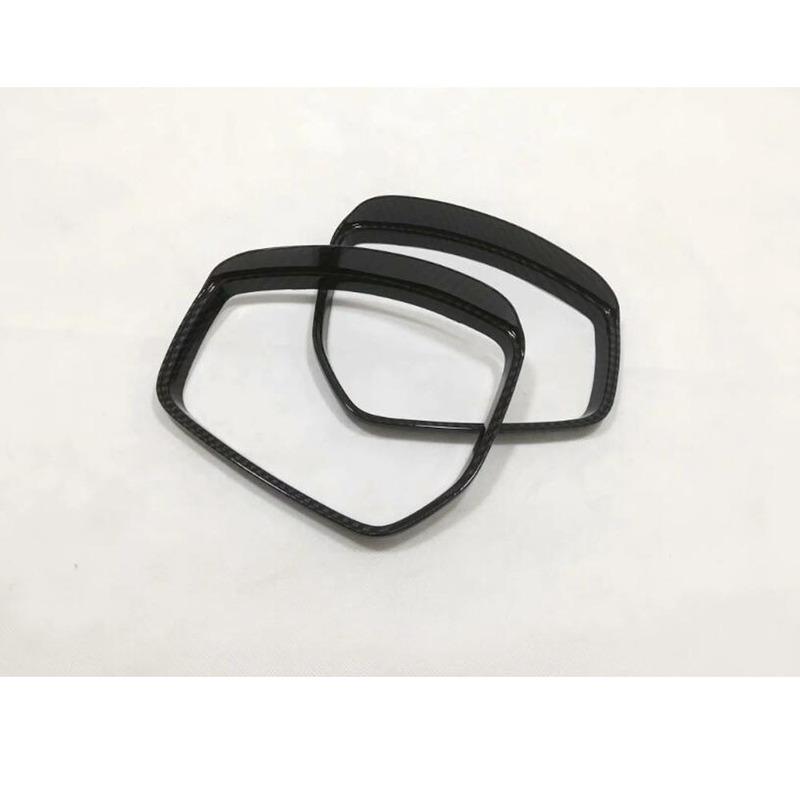 For Jaguar F-PACE FPace 2016 2017 2018   Car Eyebrow Rear Rearview Side Glass Mirror Trim Frame Rain Shield Sun Visor