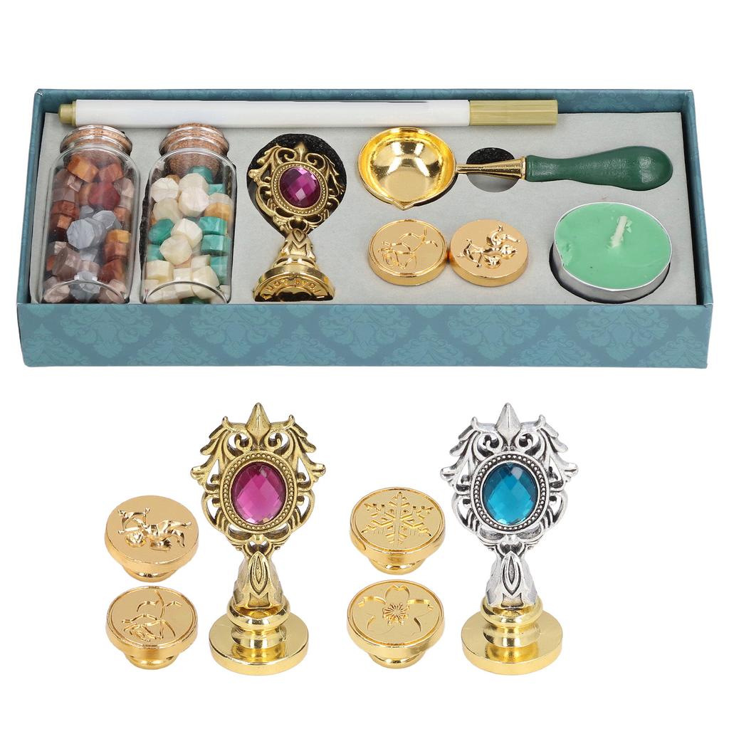 Wachs Stempel Kit Klar Gravur Abnehmbare Griff Feine Ceraceous Exquisite Verarbeitung Stempel Wachs Ofen