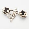 5 Pcs Chain Button Pins Cardigan Closure Fastener No Sewing Detachable Decorative Buttons for Sweaters Cardigans