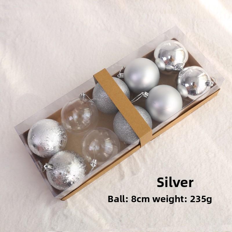 Christmas Pendants Decorations Atmosphere Ball With Metallic Surface For Home Decor And Holiday Celebration