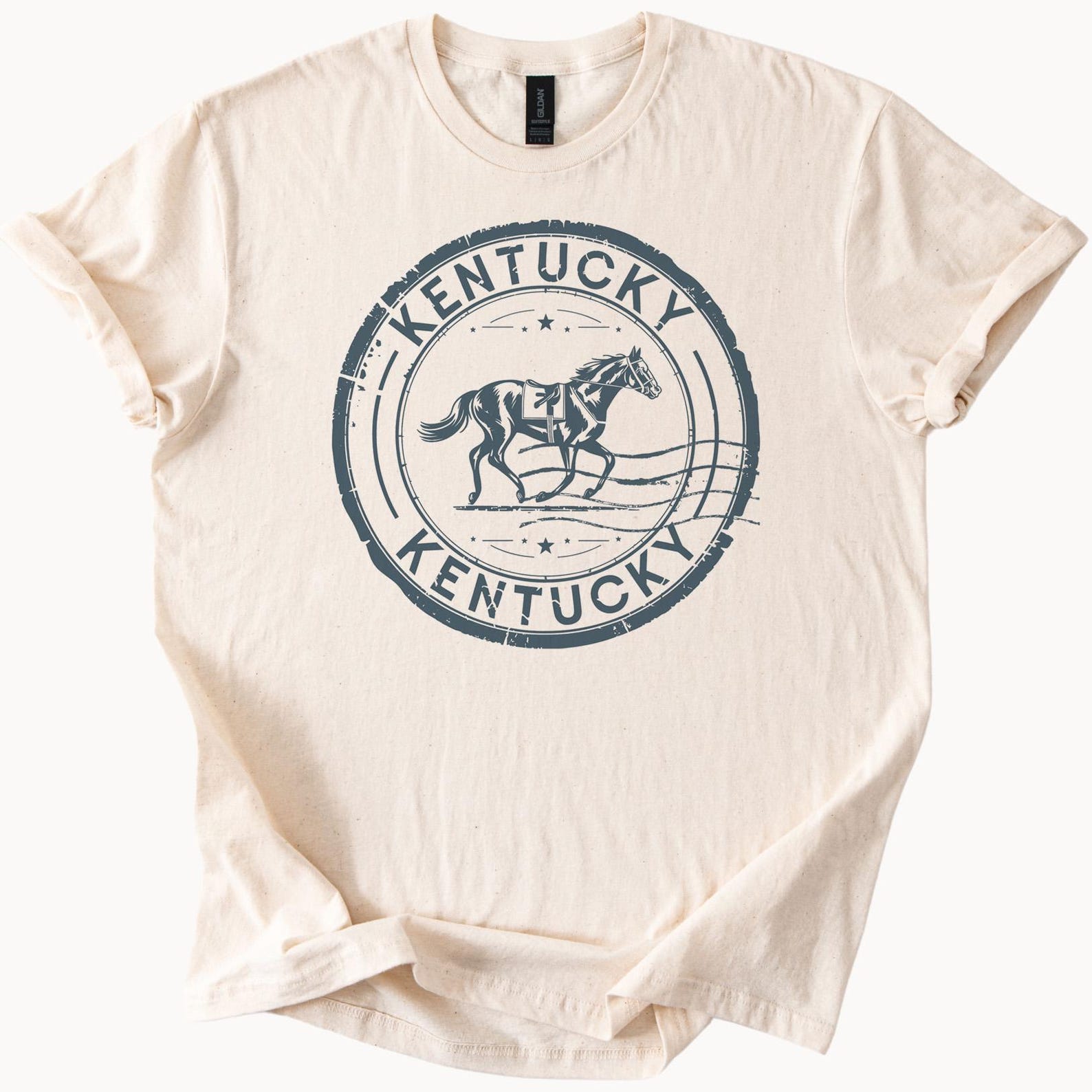 Kentucky Horse Graphic T Shirt Kentucky Derby Racing Tee Equestrian Apparel State Pride Shirt Unique Horse Lover Gift Kentucky Shirt 140