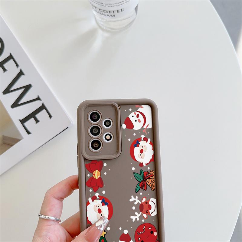 Cartoon Christmas Case For IPhone 11 14 15 Pro Max 13 12 Mini X XR XS Max 6 6S 7 8 Plus New Year Gift Silicone Protection Cover