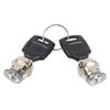 Luggage Trunk Replacement Lock Cylinder and Two Key Set for Motorcycles