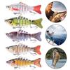 1/2/3/5Pcs 10CM/15.5G Multi-Jointed Fishing Lure with Hooks Realistic 7-Section Swimbait Plastic Artificial Bait Freshwater Saltwater Accessories