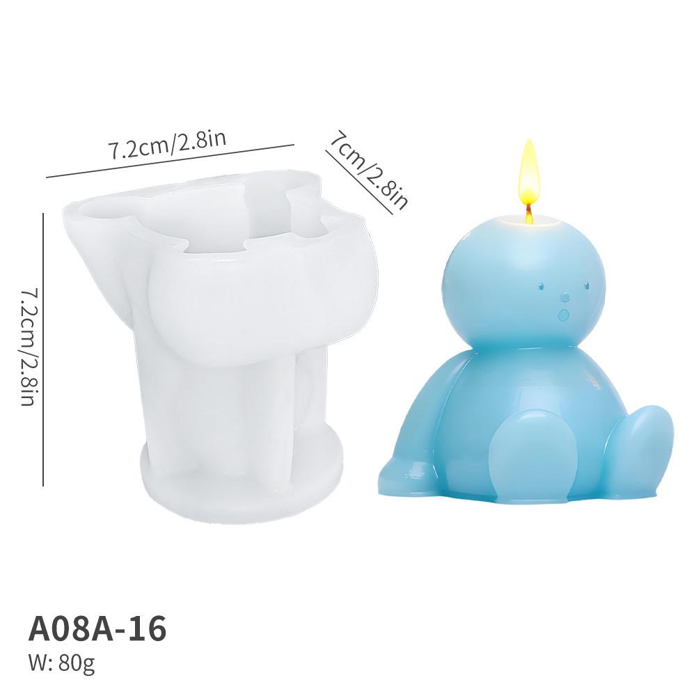 DIY Christmas Tree & Snowman Candle Silicone Mold for Aromatherapy and Decorations