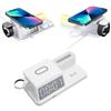 Multifunctional Alarm Clock Wireless   with Night Light Calendar for Phone Watch Earphone