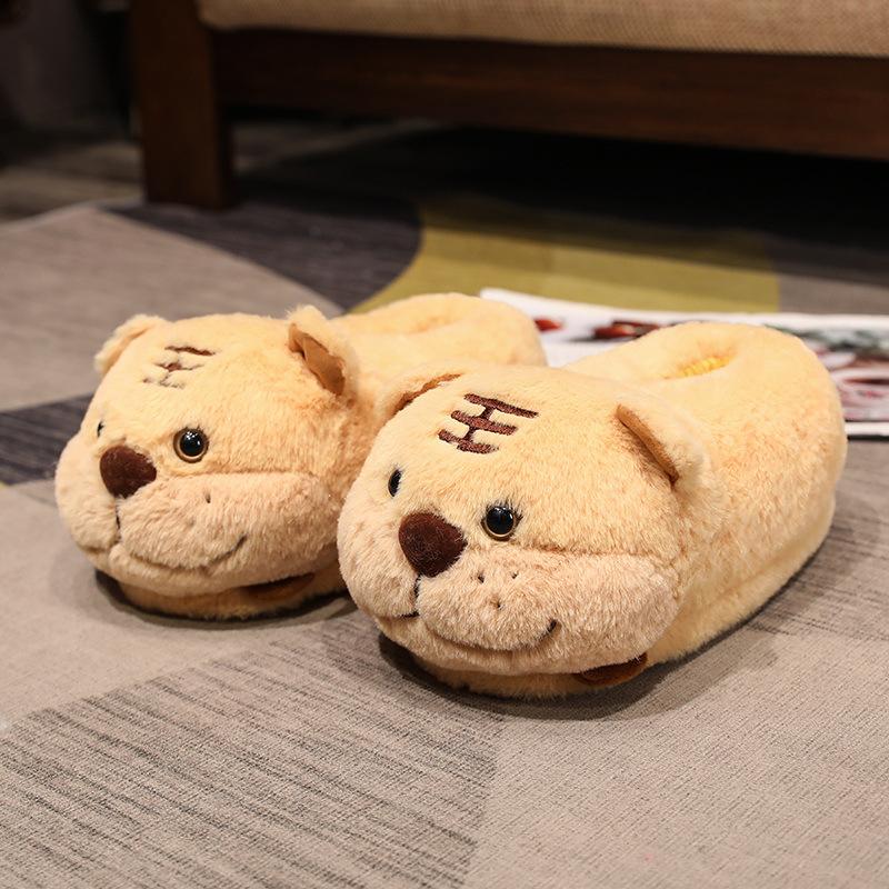 

Модная милая мультяшная обувь Женская Мужская Зимние домашние тапочки Теплые плюшевые Мягкая подошва Забавный поросенок Собака Хомяк Девочки Мальчики Домашняя обувь EU36-42