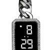 Electronic Watch Multifunctional Life Waterproof Touch Control Women Fashion Square Rhinestone LED Digital Watch for Daily Wear
