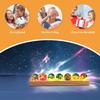 7Core Glass Ball Night Light Decorative Versatile Sphere Ball Night Lamp with LED Wooden Base for Bedroom Living Room Home Decor