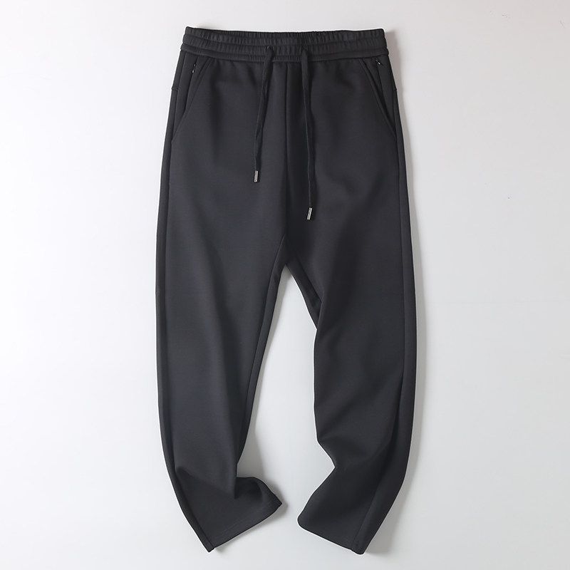 Welfare Comfortable Stretch Cut the Tag off Straight American Sweatpants Men's Foreign Trade Cattle Goods Autumn Lace-up Sports Casual Pants