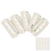 50 Stück Perücken-Druckklemmen 6 Zähne U-Form Druckklemmen mit Gummi für Haarverlängerung Beige