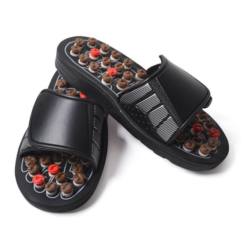 Acupressure Pebble Foot Massage Slippers for Men & Women, Non-Slip Indoor Shoes, Summer Use