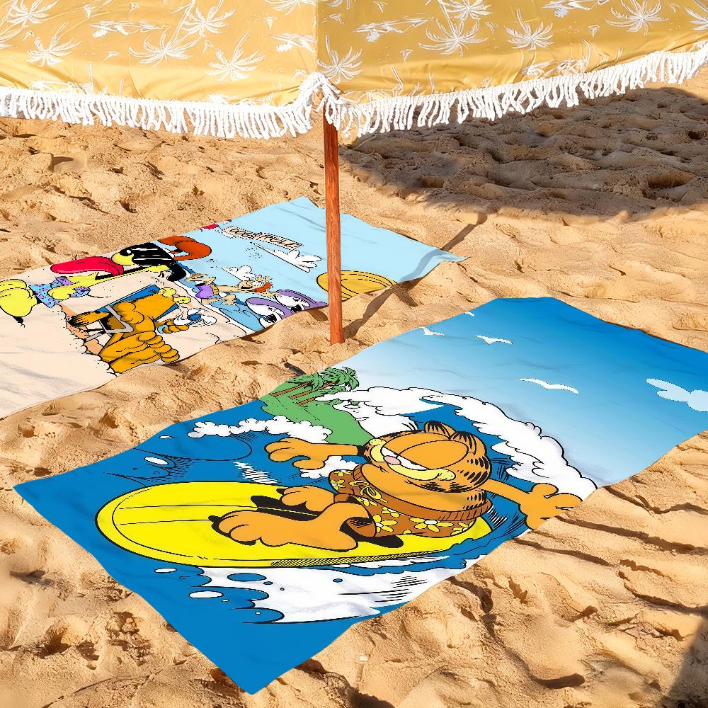 Cartoon cute G-Garfield Towel Drying Bath Towel Applicable To Light Swimming Camping Yoga Beach Out