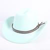 Neue Farbe Western Cowboyhut Herren und Damen Pendler Vielseitig Einfacher Stil Breiter Rand Zylinder Sonnenhut