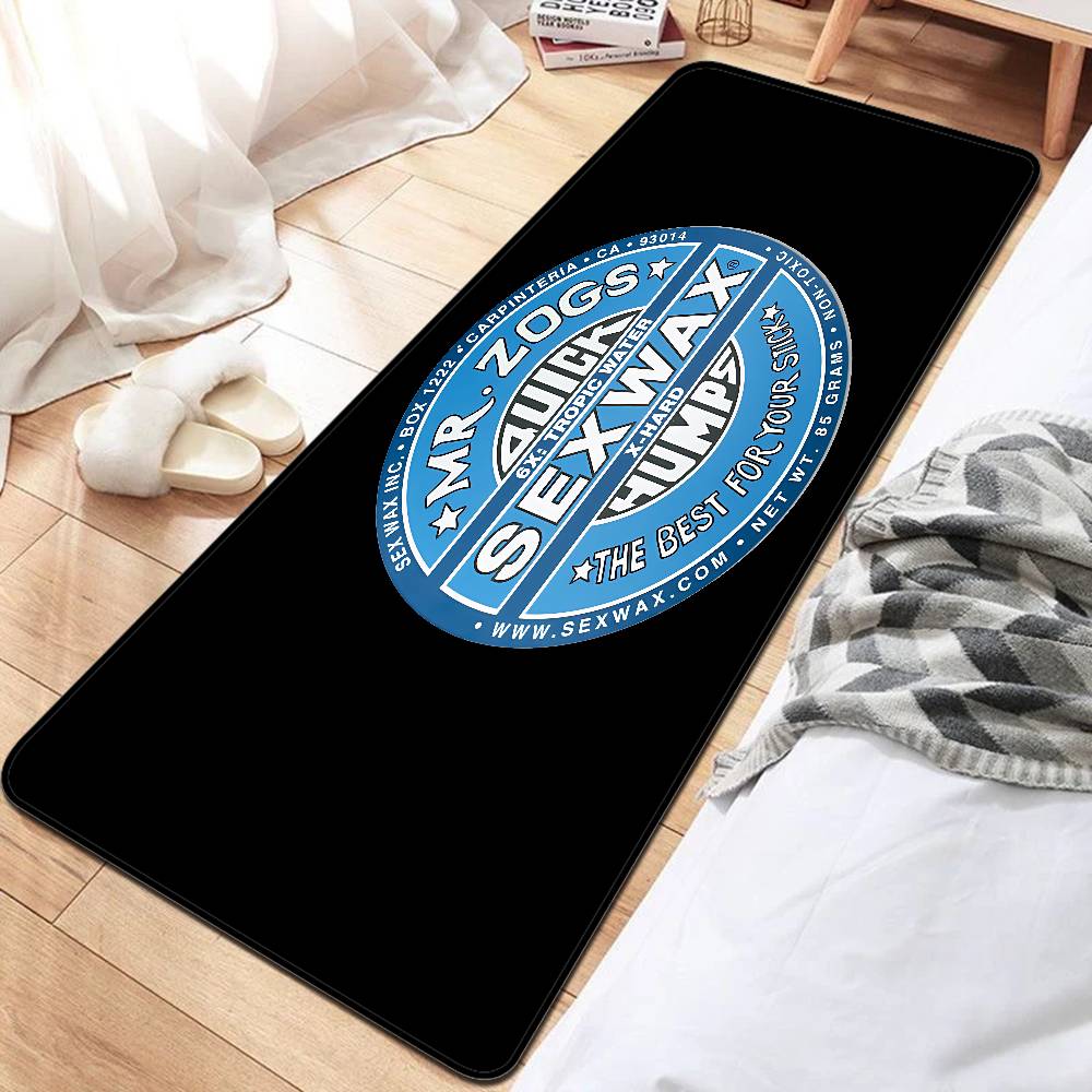 Mr Zogs Surfing Sex Wax Long Rugs Cheaper Anti-slip Modern Living Room Balcony Printed Bedside Area Rugs