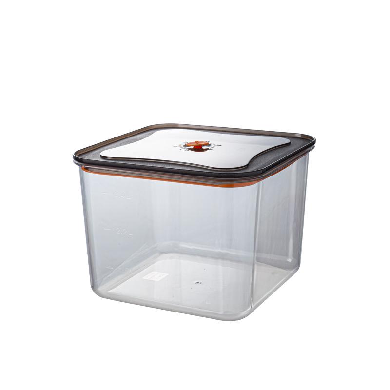 Clear Plastic Kitchen Storage Jar for Cereal and Grains