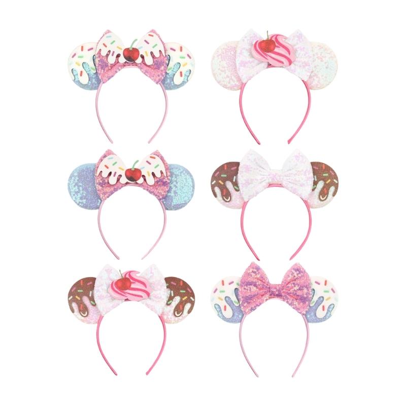 Character Design Sparkling Embellishments Hair Accessories For Holiday Birthday Parties Kids Adjustable Comfortable Stretchy Headwear