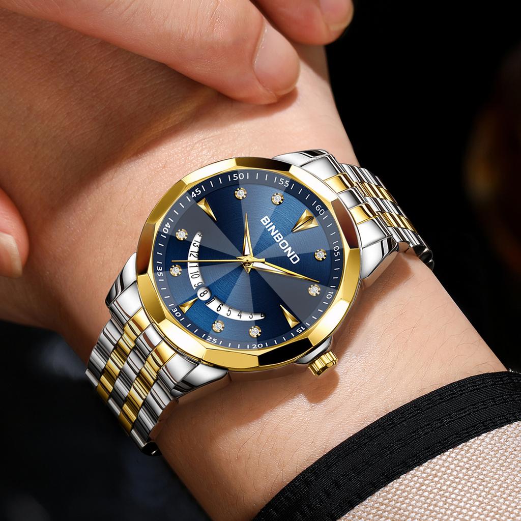 Luxury Quartz Writstwatches for Men Luminous Waterproof Auto Date Men's Watch Business Fashion Reloj